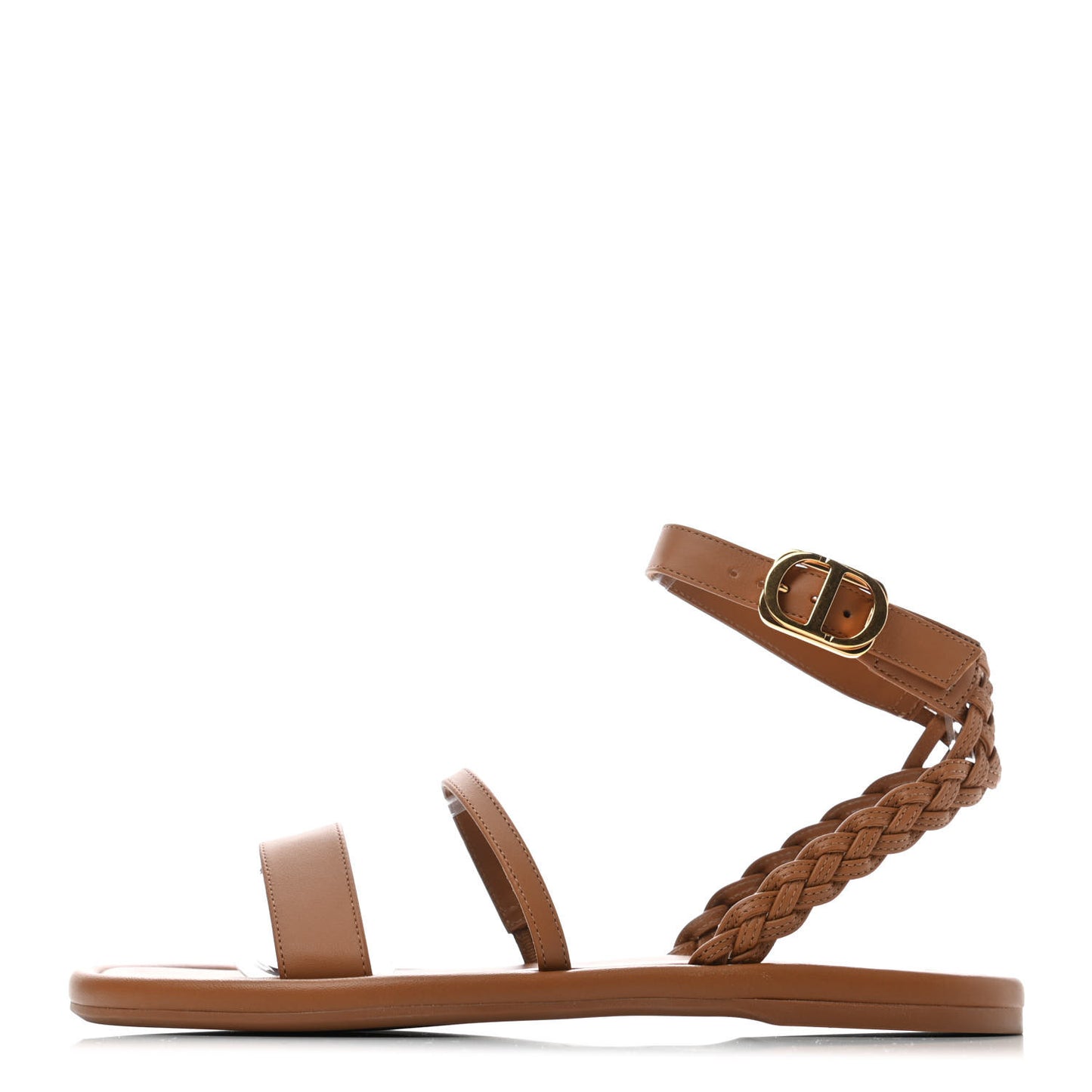 Calfskin Egee Sandals 36 Brown