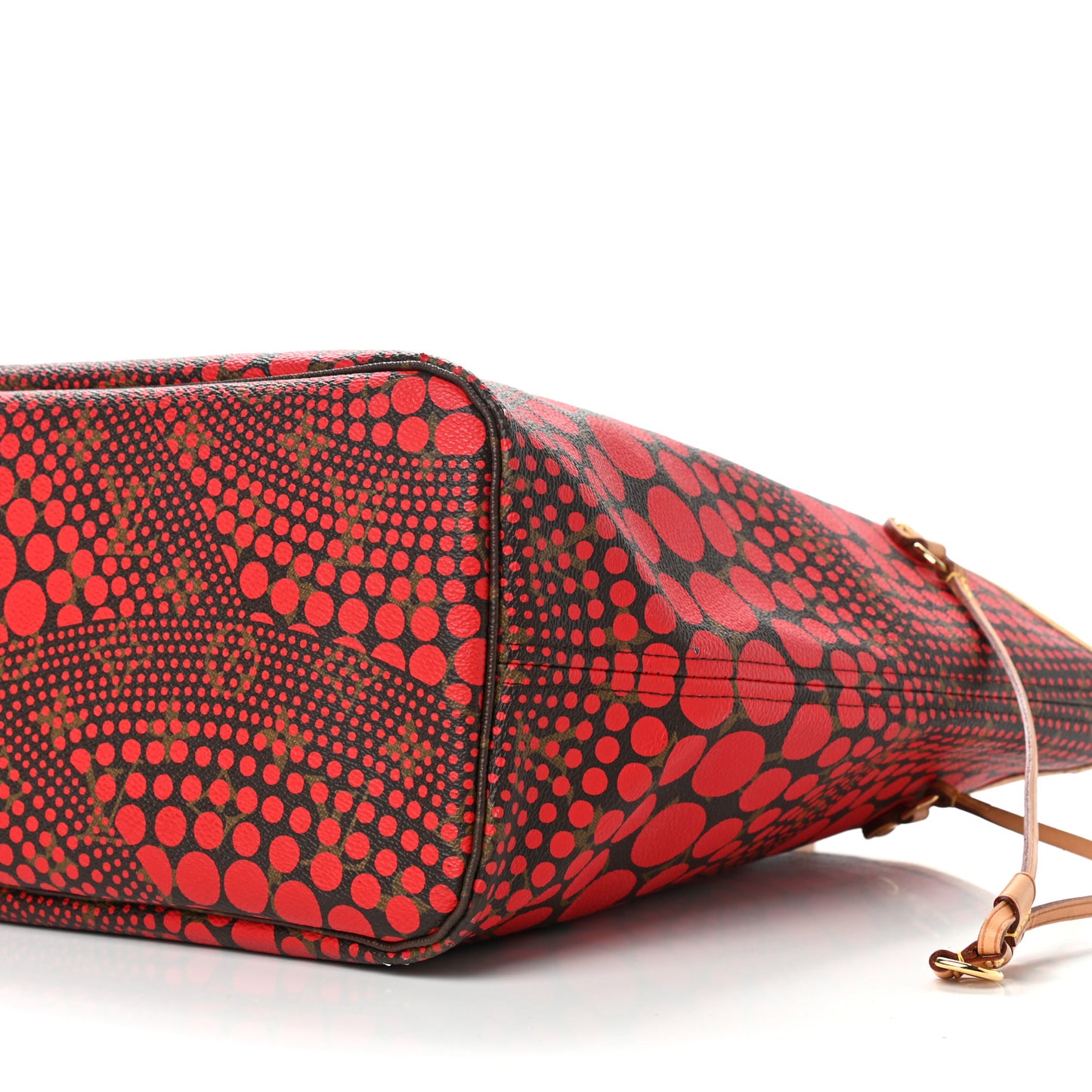 Monogram Kusama Waves Neverfull MM Red