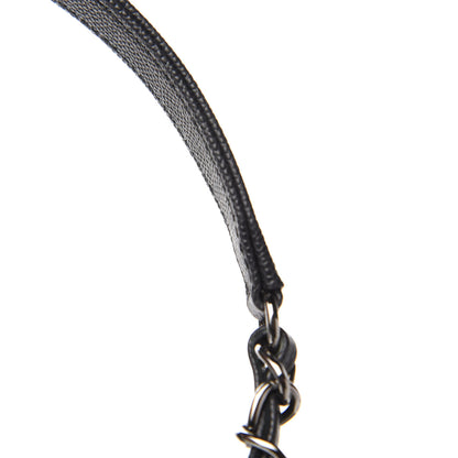 Chanel Caviar Chevron Quilted Medium Coco Handle Flap Dark Grey 10 of 12