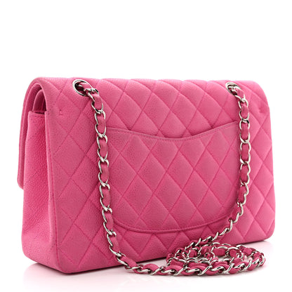 Chanel Iridescent Caviar Quilted Medium Double Flap Pink 3 of 15