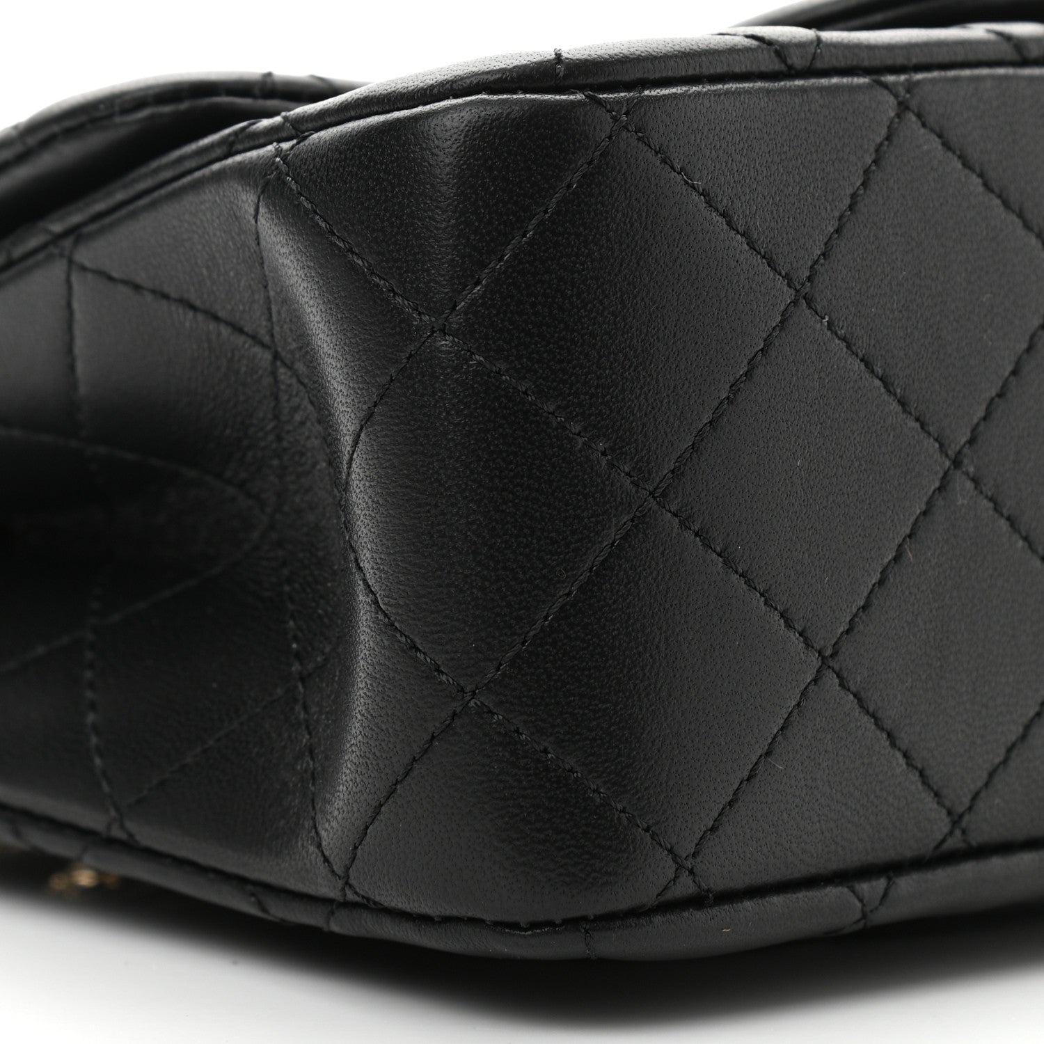 Chanel Lambskin Quilted Enamel Mini Pearl Crush Flap Black 9 of 11