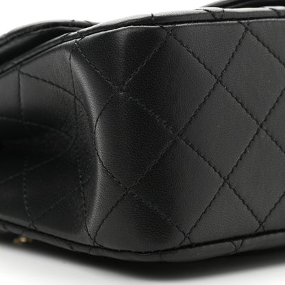 Chanel Lambskin Quilted Enamel Mini Pearl Crush Flap Black 9 of 11
