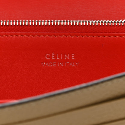 Celine Drummed Calfskin Large Multifunction Flap Wallet Dune 6 of 12