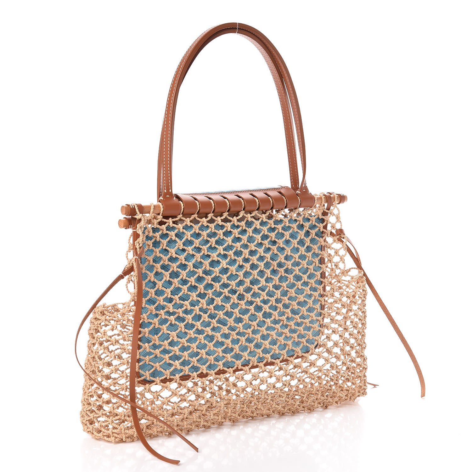 Goyard Goyardine Net Aligre Tote Blue 3 of 9