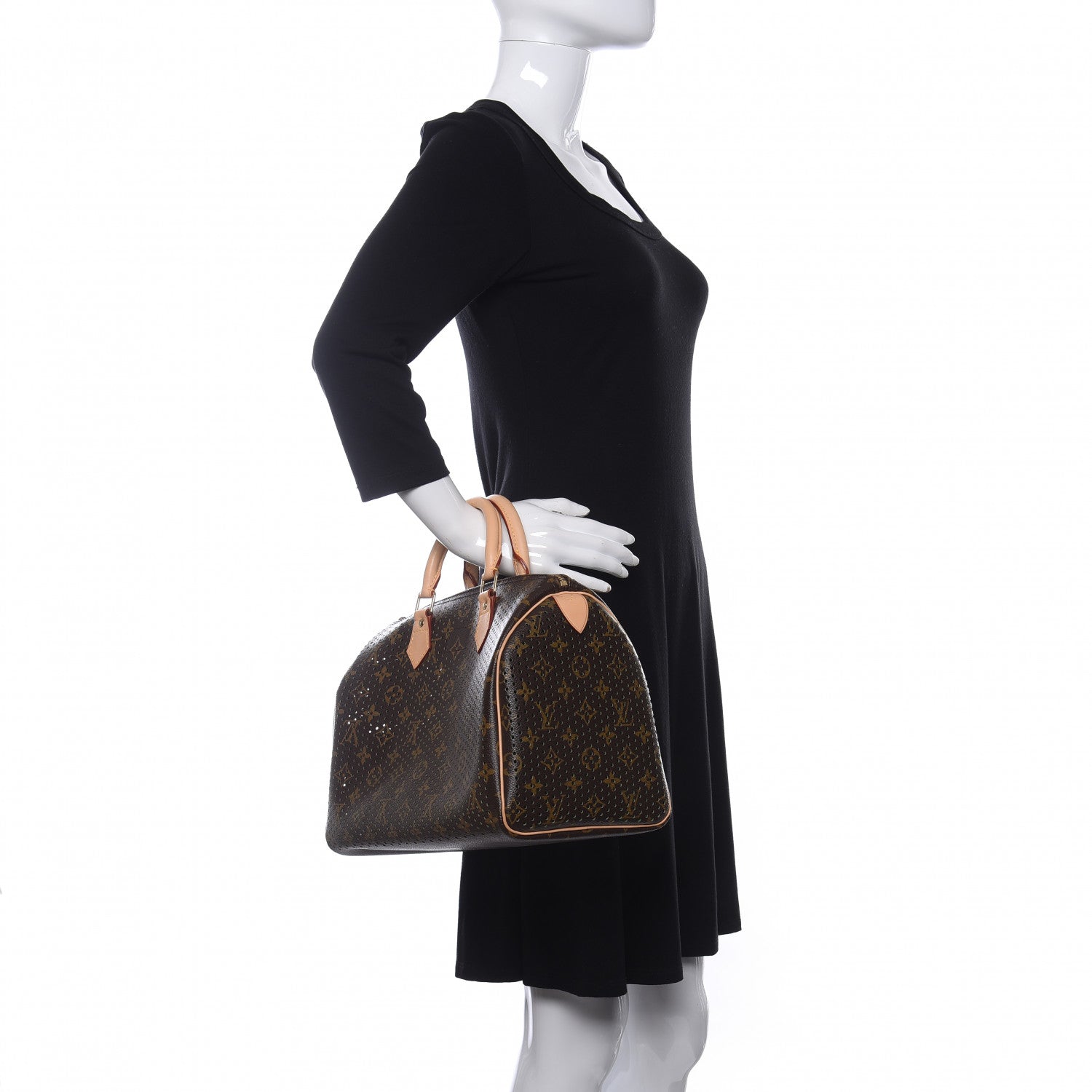 Louis Vuitton Monogram Perforated Speedy 30 Green 2 of 9