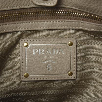 Prada Vitello Daino Shoulder Bag Sabbia 6 of 14