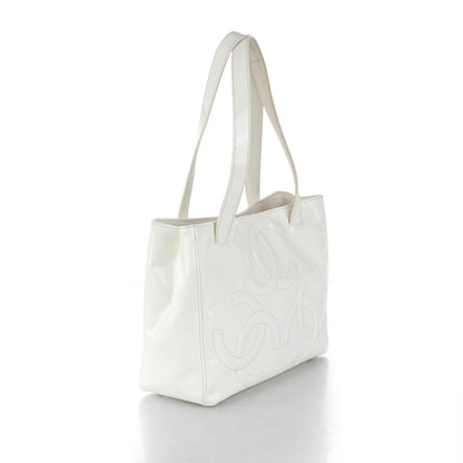 Chanel Patent CC Tote White 3 of 21