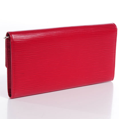 Louis Vuitton Epi Sarah Wallet Red 3 of 7