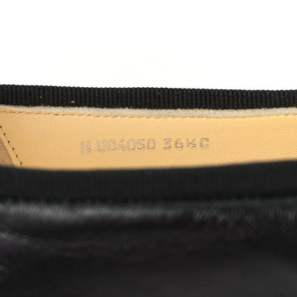 Chanel Lambskin Cap Toe CC Uniform Ballerina Flats 36.5 Black 8 of 10