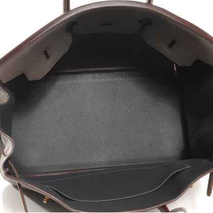 Hermes Taurillon Clemence Lizard Club Birkin 35 Etain 7 of 9