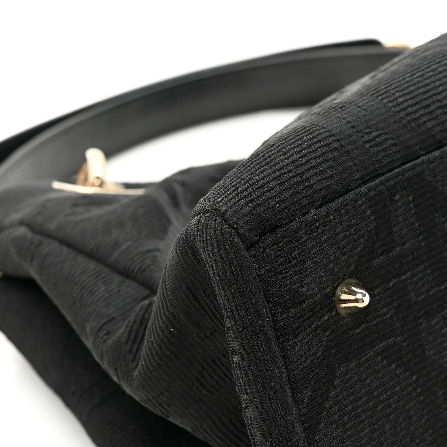 Christian Dior Canvas Cannage East West Tote Black 12 of 16