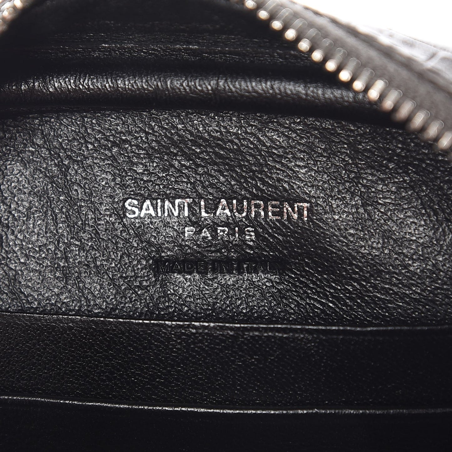 Croc Calfskin Embossed Monogram Blogger Bag Fog