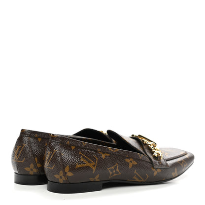Louis Vuitton Monogram Upper Case Flat Loafer 37.5 4 of 9