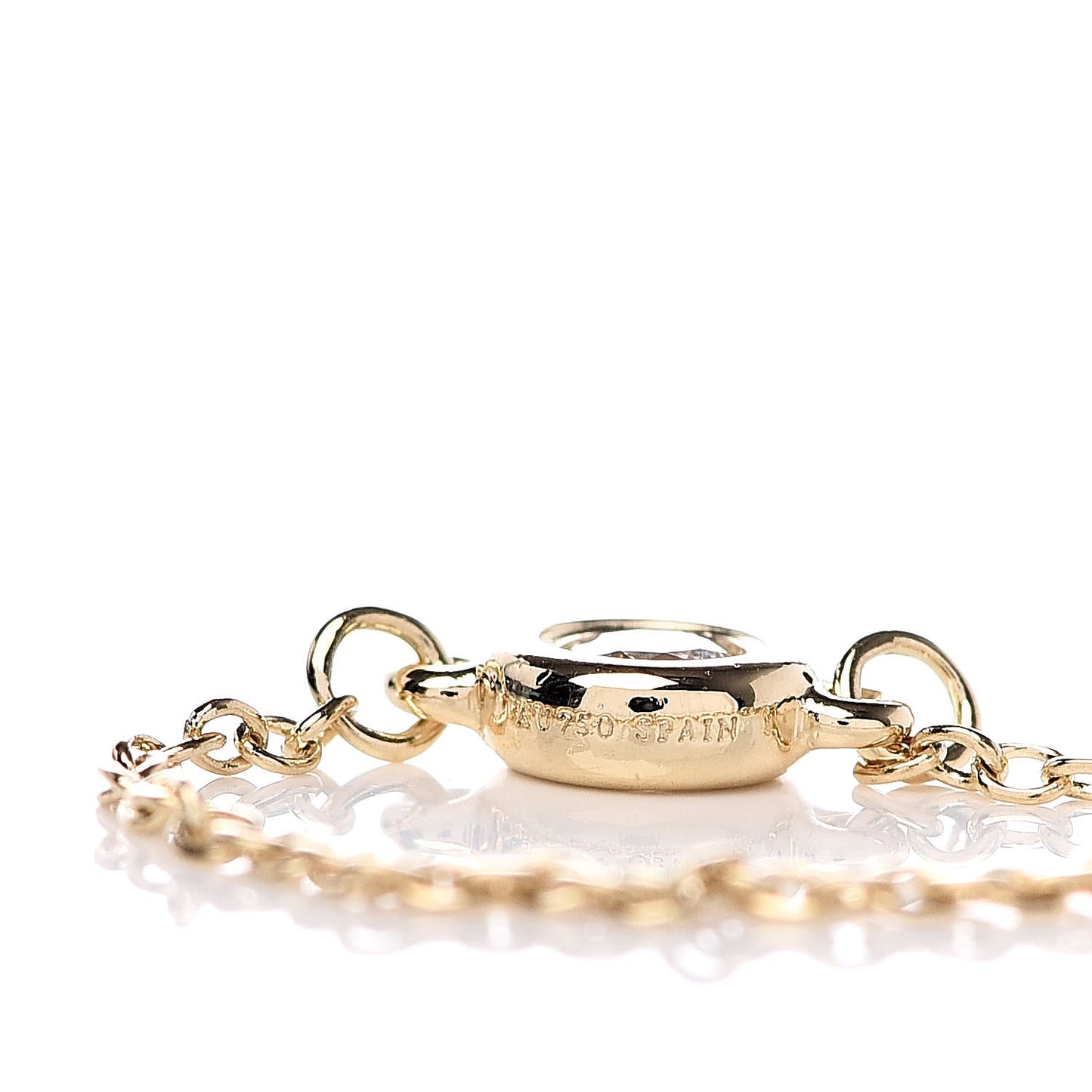 18K Yellow Gold Diamond .07ct Elsa Peretti Diamonds By The Yard Ring 45 3.5