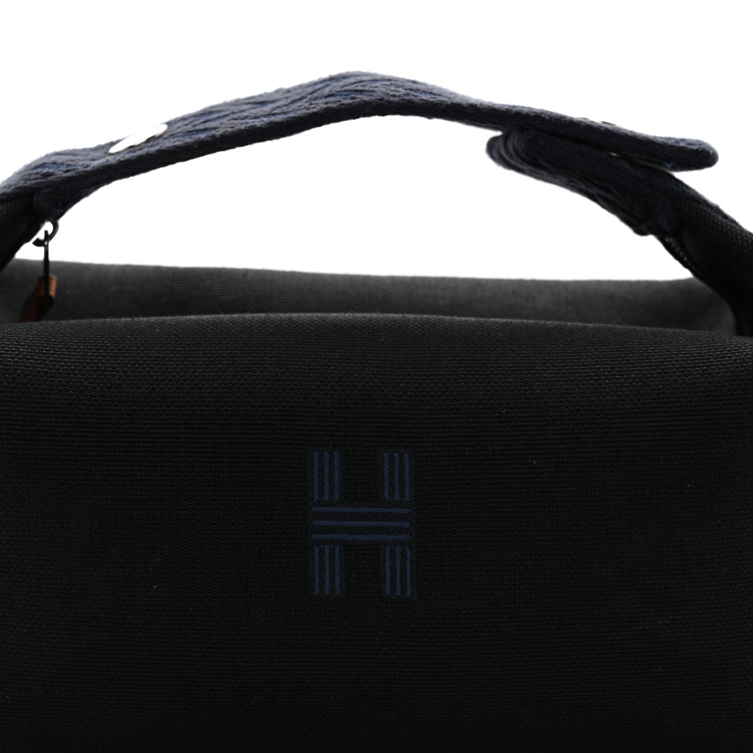 Hermes Canvas Small Bride-A-Brac Pouch Black Bleu Nuit 7 of 9