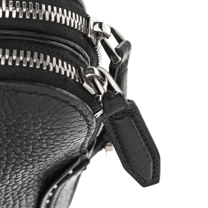 Salvatore Ferragamo Calfskin Studded Firenze Briefcase Black 15 of 18