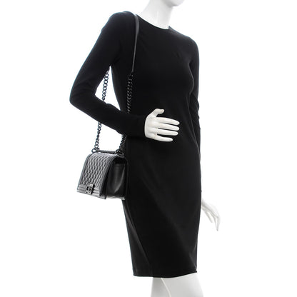 Chanel Caviar Quilted Medium Boy Flap So Black 2 of 7