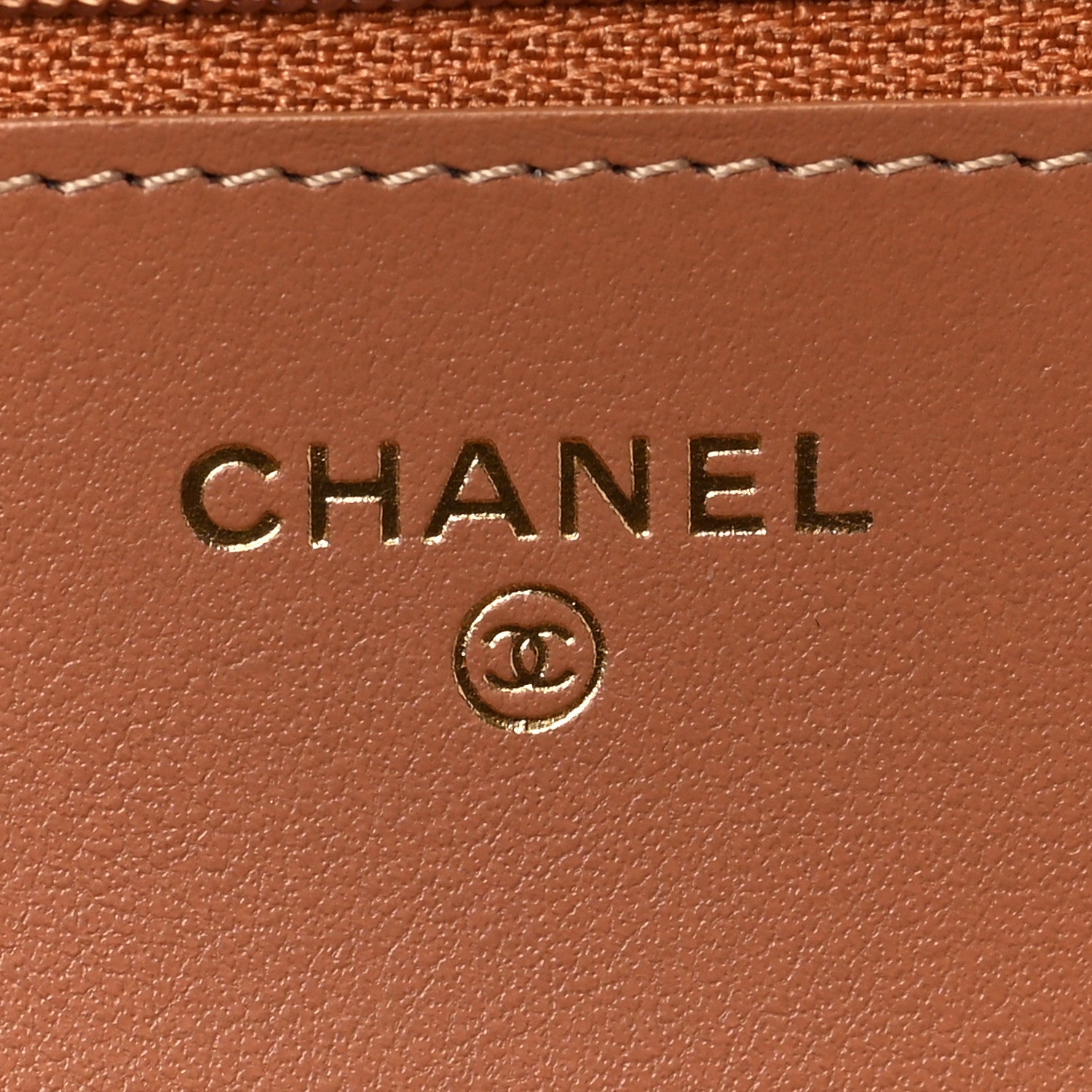 Chanel Caviar Quilted Boy Wallet On Chain WOC Brown 6 of 8