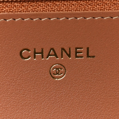 Chanel Caviar Quilted Boy Wallet On Chain WOC Brown 6 of 8