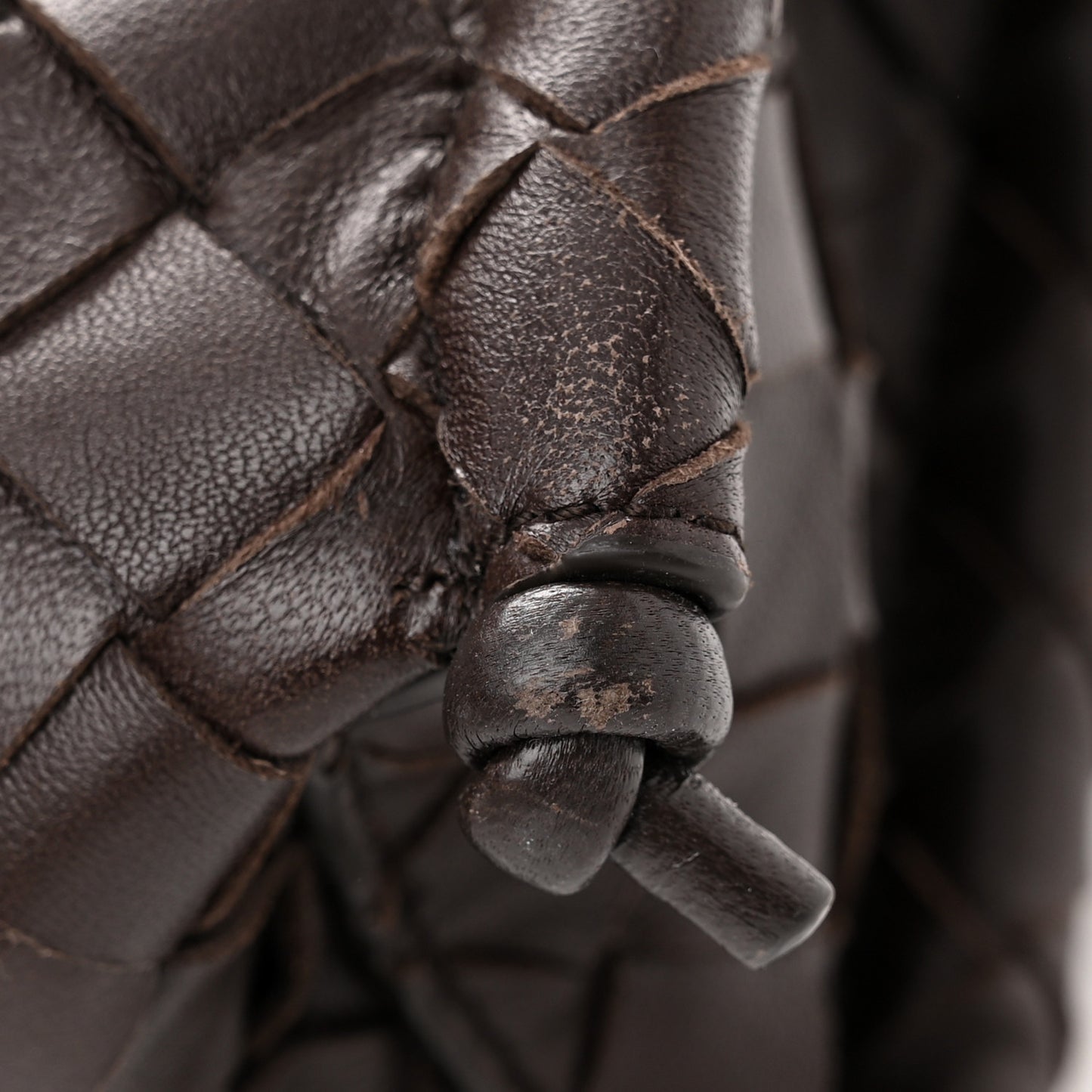 Nappa Intrecciato Small Knot Flap Crossbody Fondente