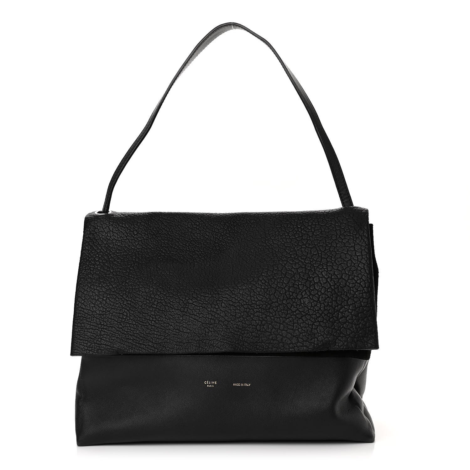 Celine Shrunken Lambskin All Soft Shoulder Bag Black 1 of 14