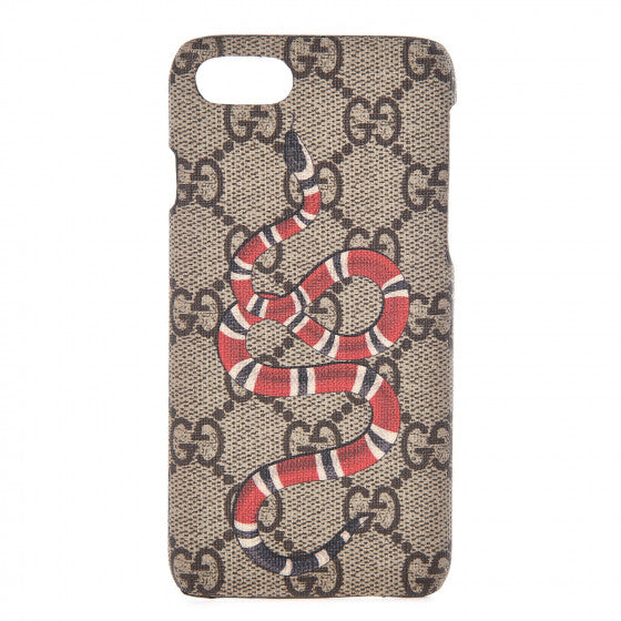 Gucci GG Supreme Monogram Kingsnake iPhone 7 Case 1 of 7