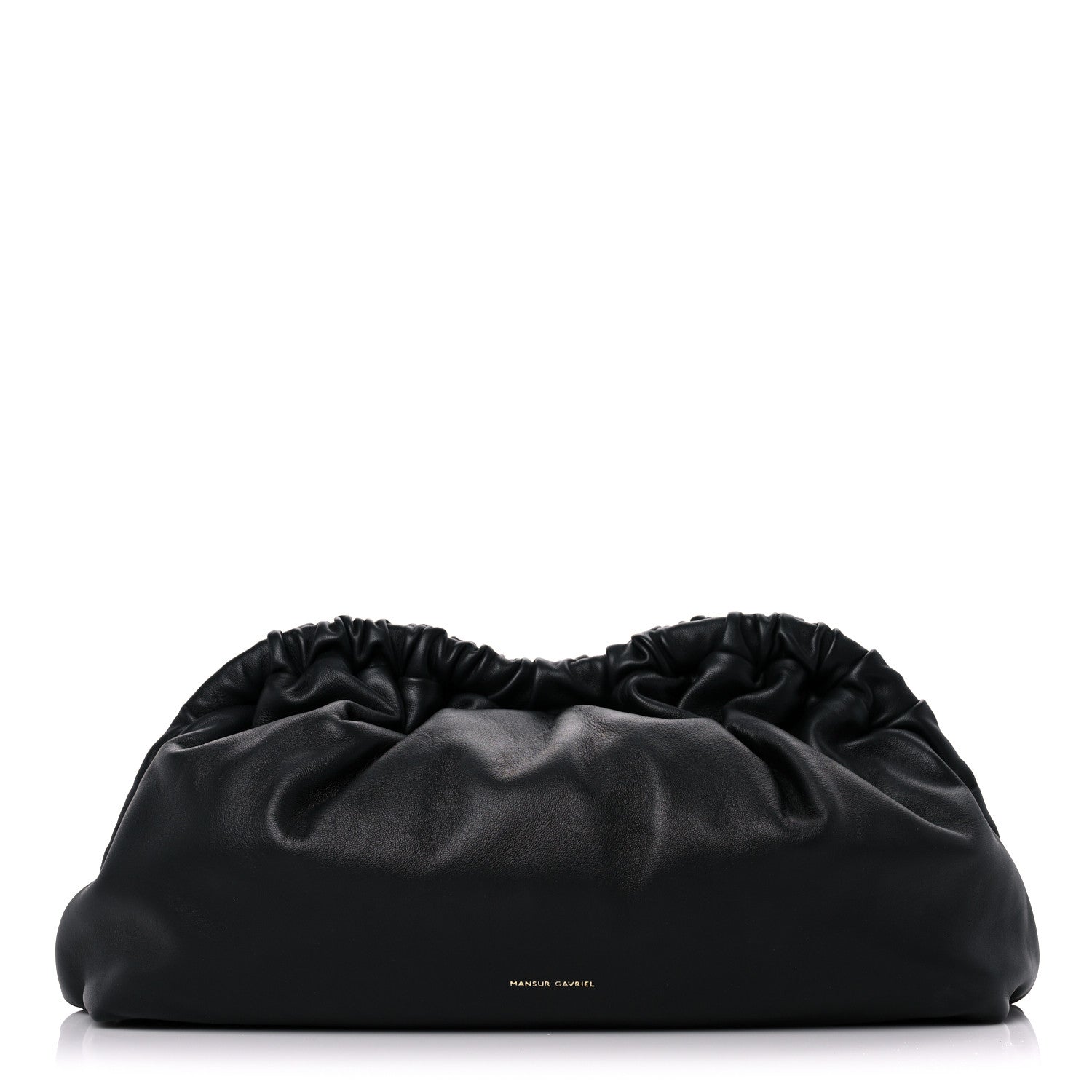Mansur Gavriel Lambskin Cloud Clutch Black Flamma 1 of 12