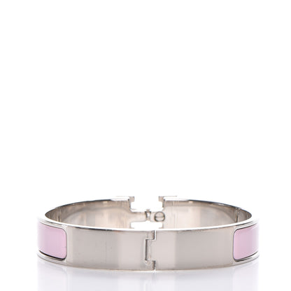 Hermes Enamel Narrow Clic Clac H Bracelet GM Rose Nacarat 3 of 5