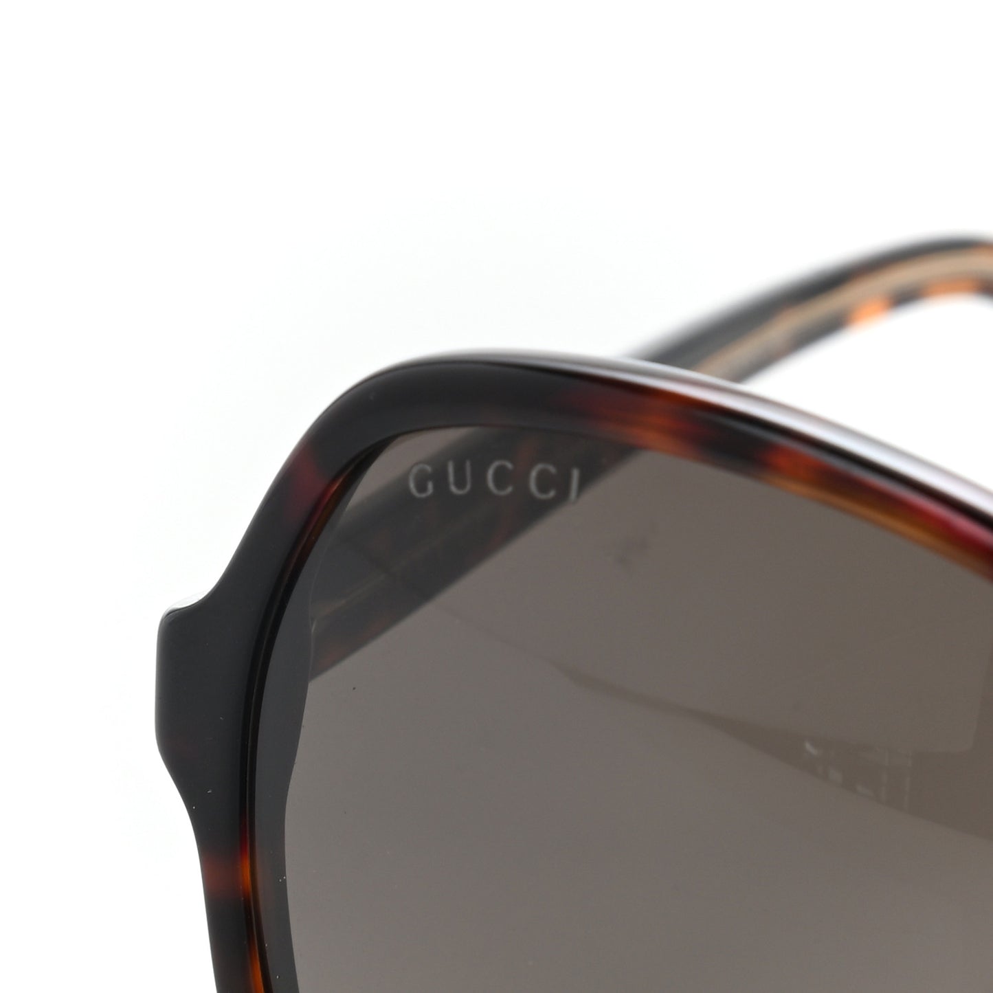 Acetate Oversize Round Frame Sunglasses GG0509S Tortoise