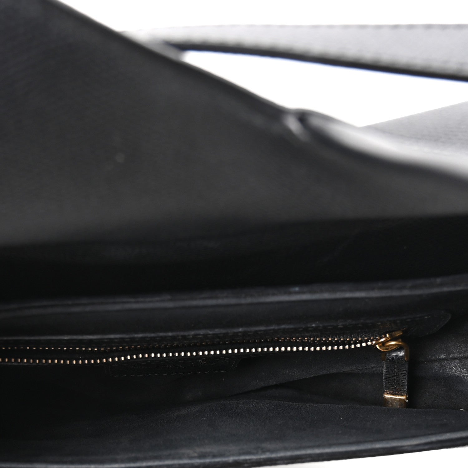 Christian Dior Grained Calfskin Saddle Bag Black 5 of 10