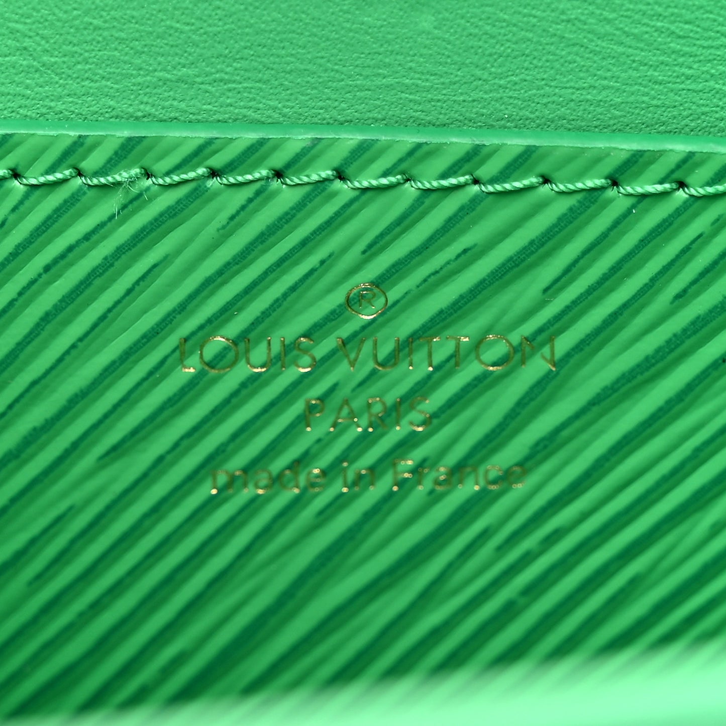 Epi Twist Shoulder Bag PM Serpentine Green