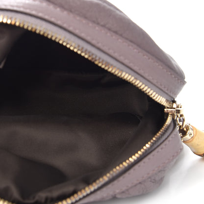 Gucci Goatskin Medium Bamboo Cosmetic Case Purple 5 of 7