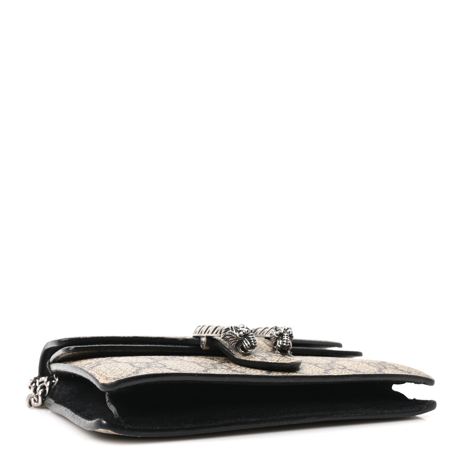 Gucci GG Supreme Monogram Super Mini Dionysus Shoulder Bag Black 4 of 9