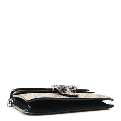 Gucci GG Supreme Monogram Super Mini Dionysus Shoulder Bag Black 4 of 9