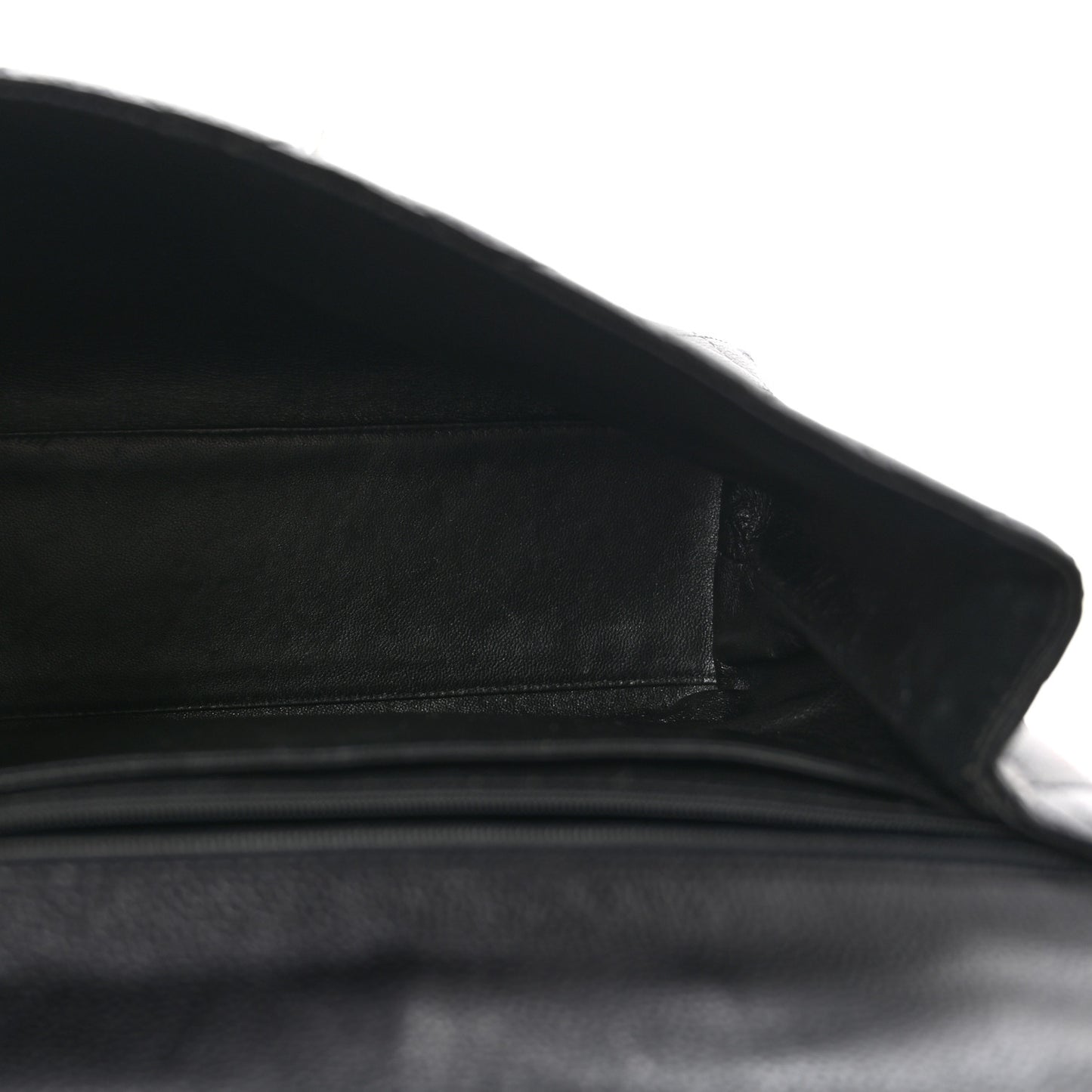 Caviar Quilted Jumbo Kelly Flap Black