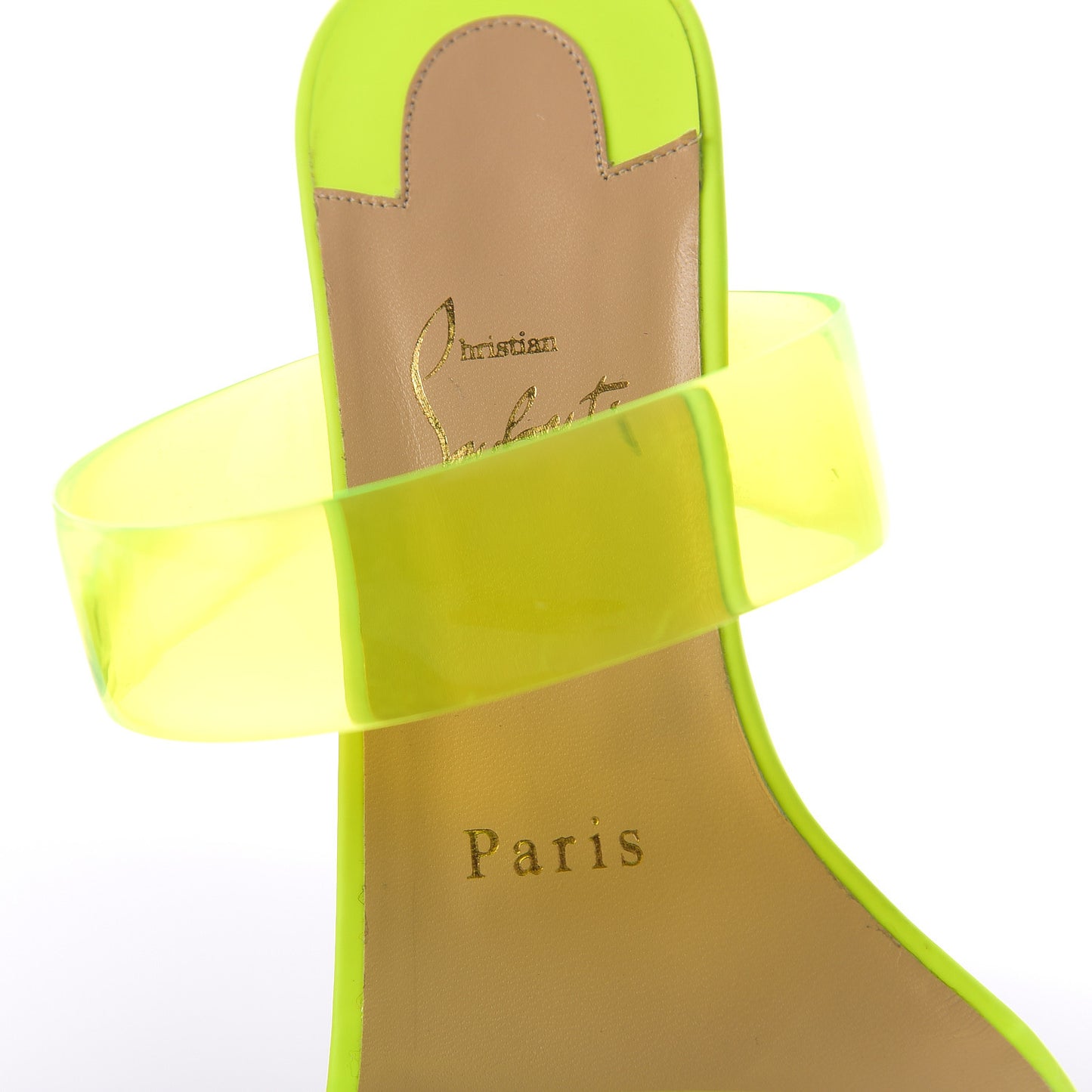 PVC Ovida 85 Slide Sandals 36 Yellow