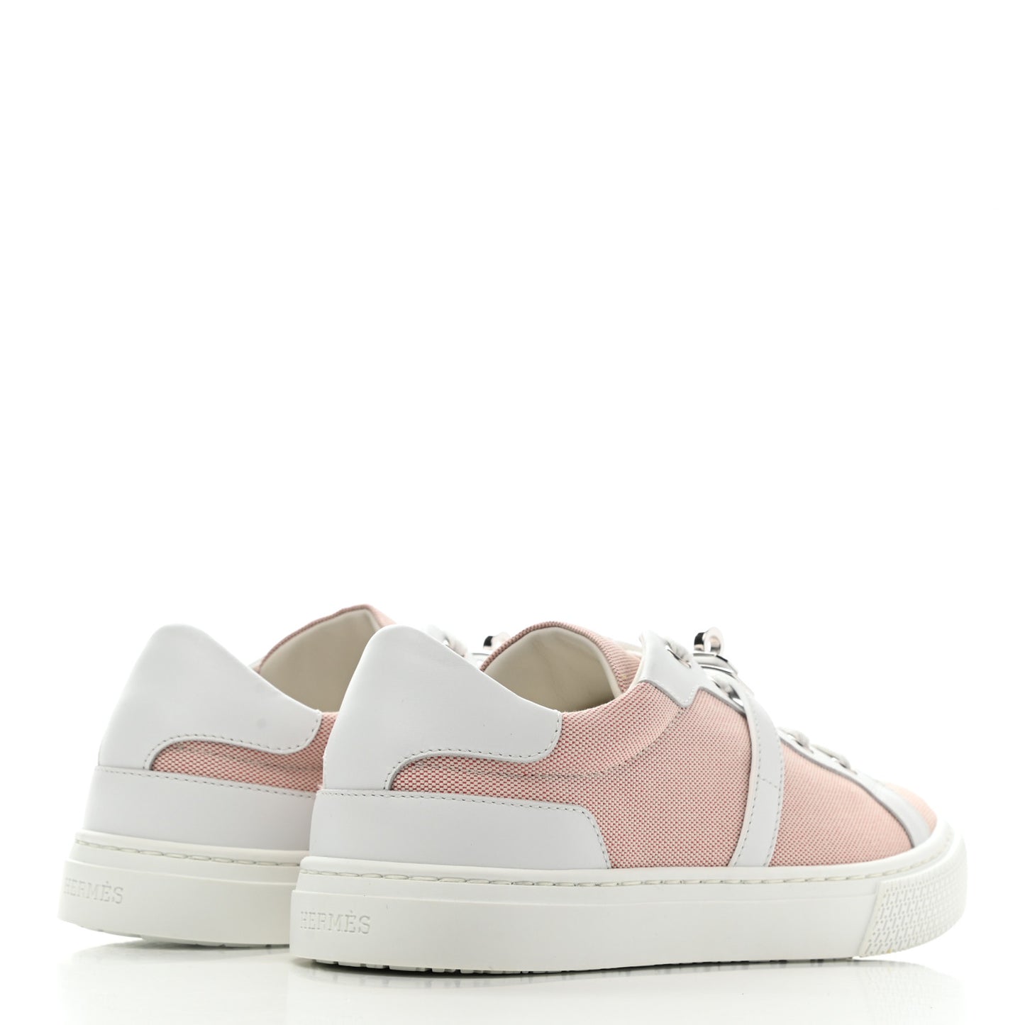 Calfskin Canvas Day Sneakers 36 Framboise White