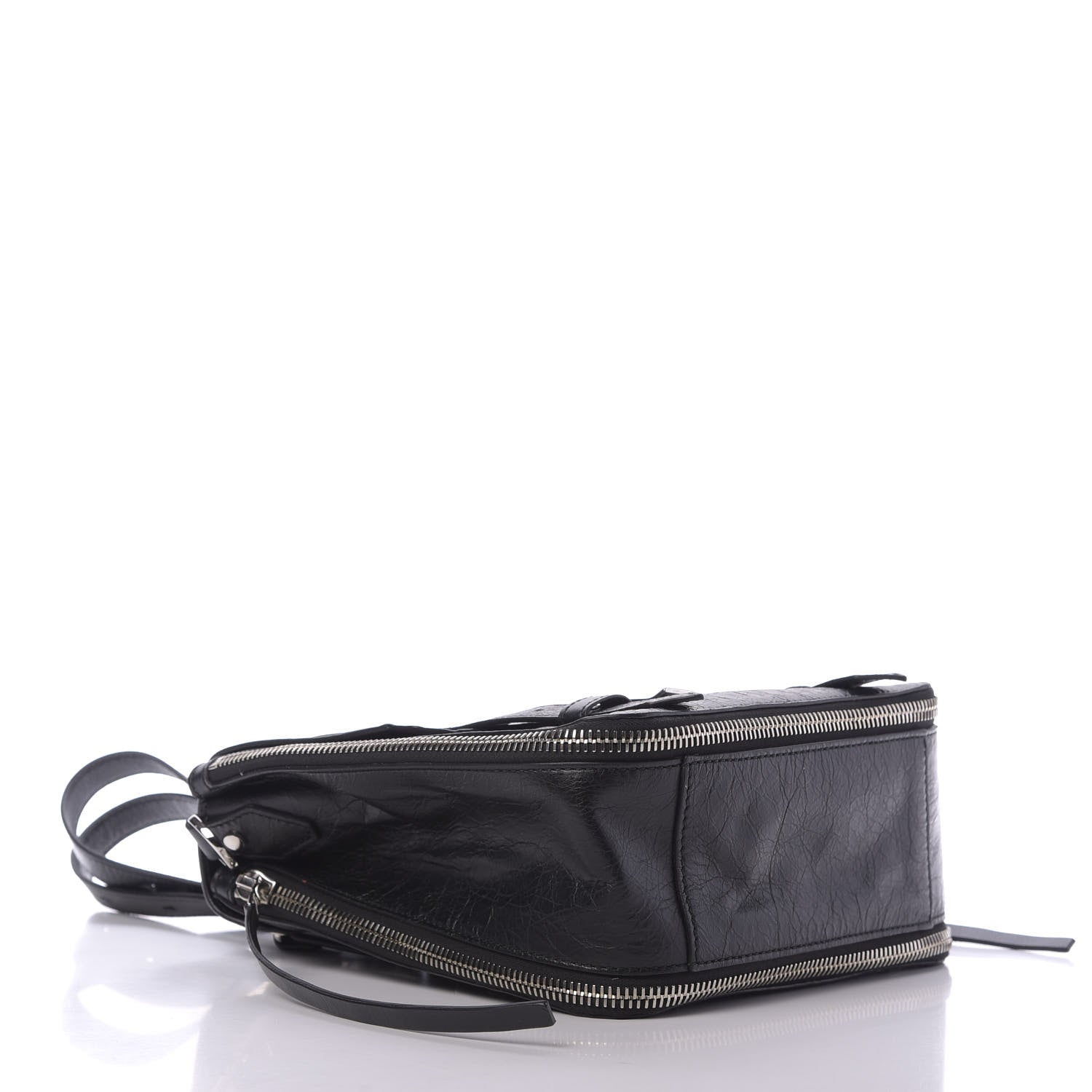 Proenza Schouler Crackled Lambskin PS1 Plus Zip Backpack Black 3 of 8