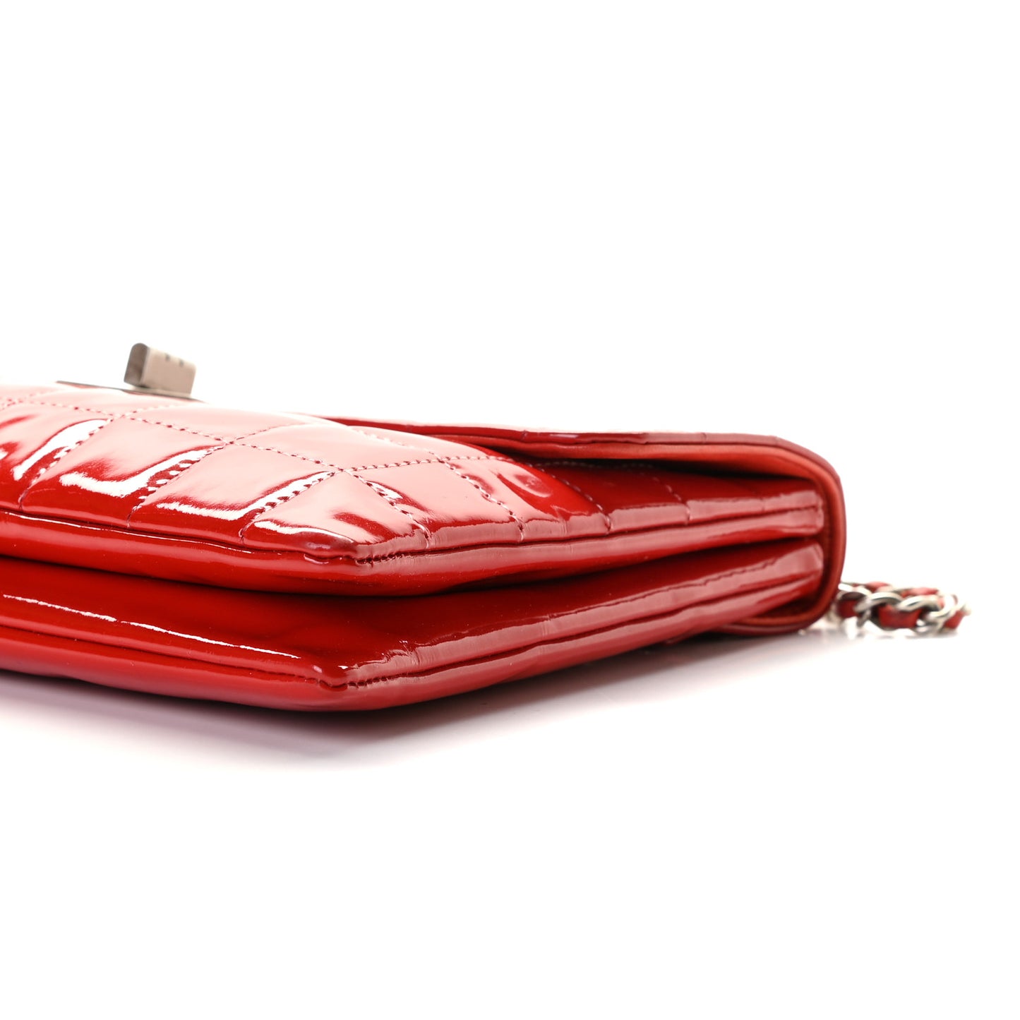 Patent Chocolate Bar Reissue Single Flap Red