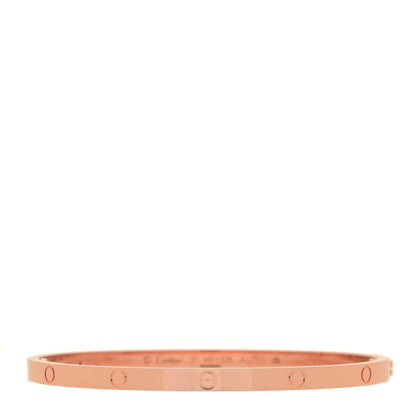 Cartier 18K Pink Gold Small LOVE Bracelet 17 1 of 6