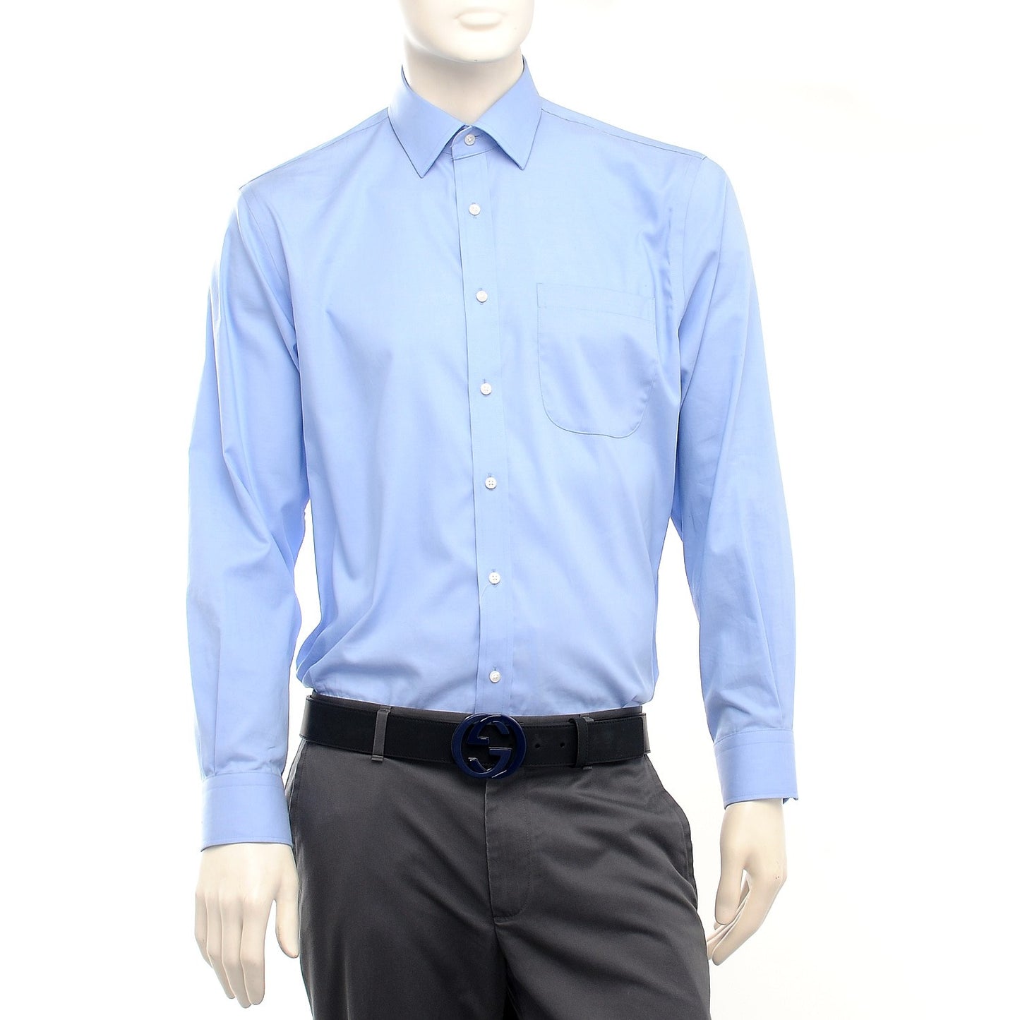 Calfskin Interlocking G Belt 100 40 Blue