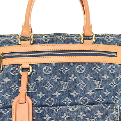Louis Vuitton Monogram Denim Sac Plat Blue 7 of 11