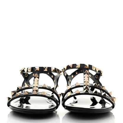 Valentino Garavani PVC Jelly Rockstud Caged Sandals 36 Black 2 of 7