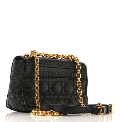 Christian Dior Calfskin Cannage Small Caro Bag Black 3 of 7