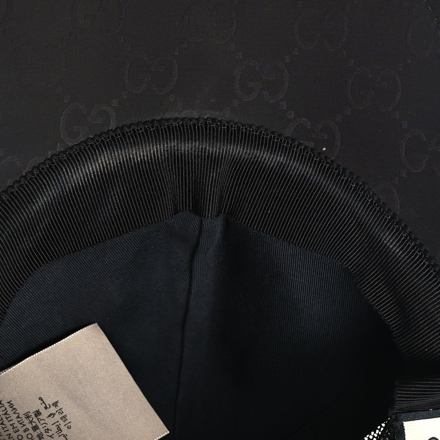 Gucci Nylon Monogram Baseball Hat S Black 10 of 10