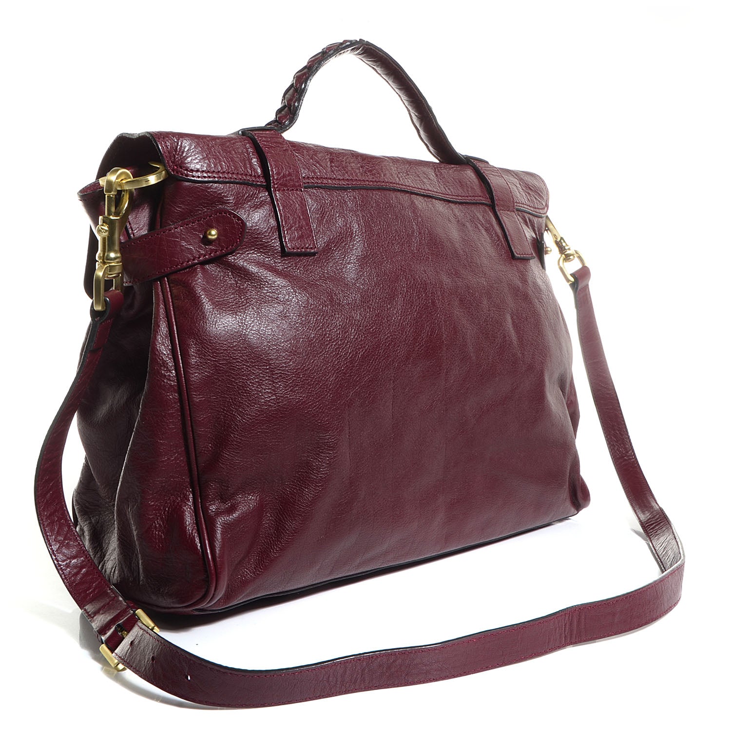 Mulberry Soft Buffalo Leather Oversized Alexa Oxblood 3 of 12