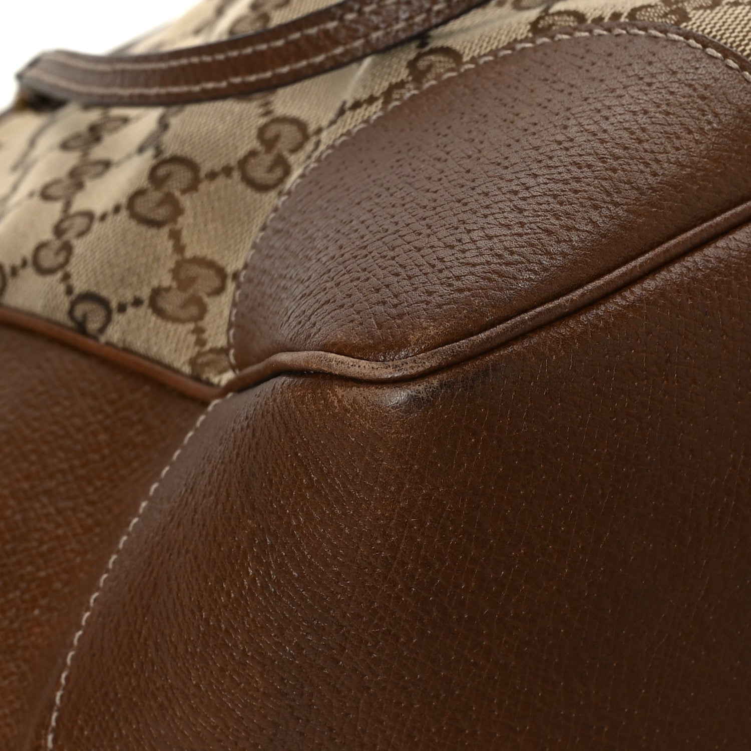 Gucci Monogram Medium Bree Zippered Tote Beige Tabacco 10 of 14