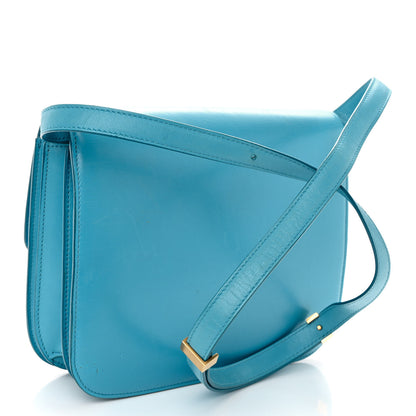 Celine Box Calfskin Medium Classic Box Flap Bag Blue 3 of 12