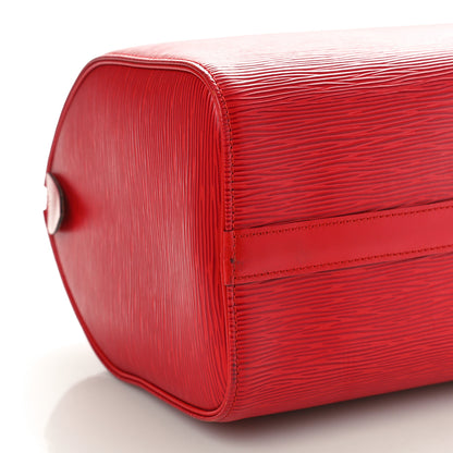 Louis Vuitton Epi Speedy 25 Castillan Red 8 of 10