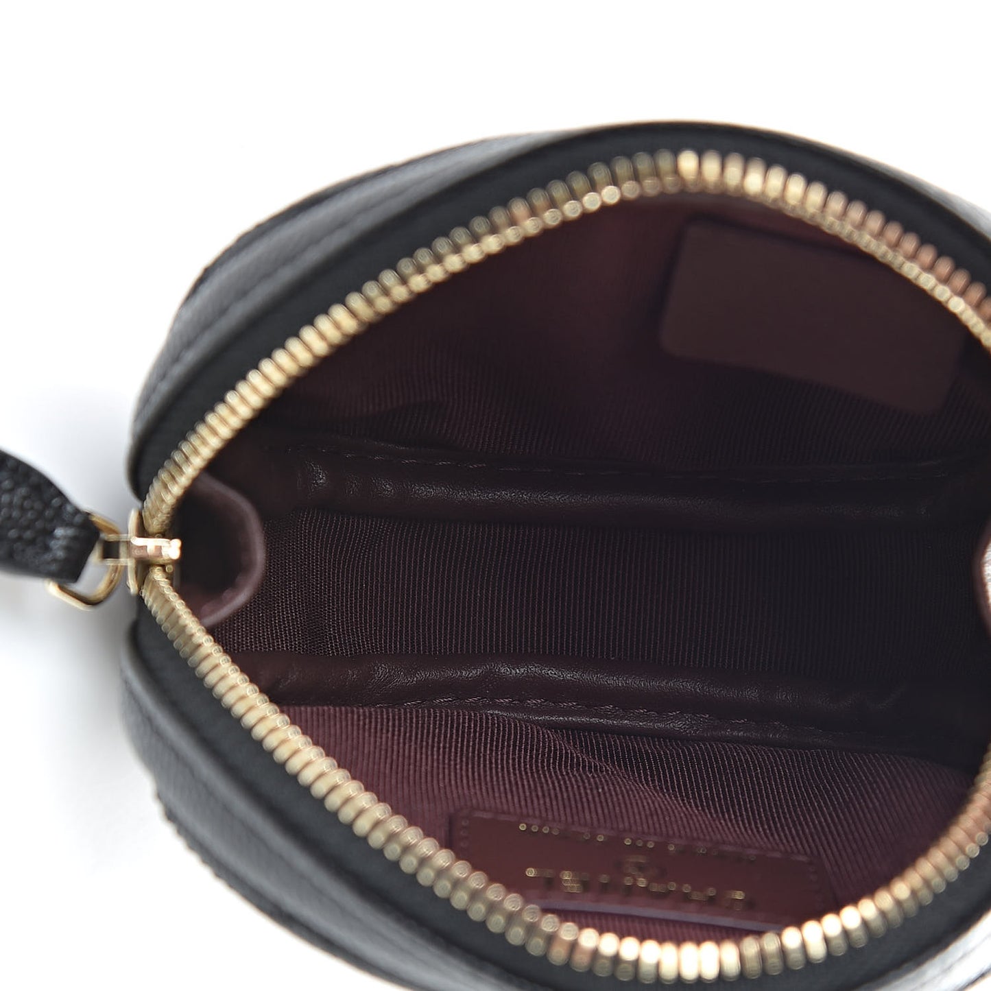 Caviar Quilted Zip Around Classic Coin Purse Black